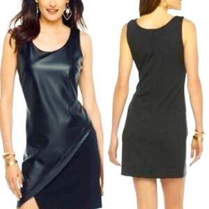 Brand: Metaphor, sleeveless black dress, with skin on the front, size XL